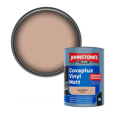 Johnstone's Trade Covaplus Vinyl Matt Walls & Ceilings Emulsion Paint Lazy Summer (Ppg1068-4) 1L from B&Q