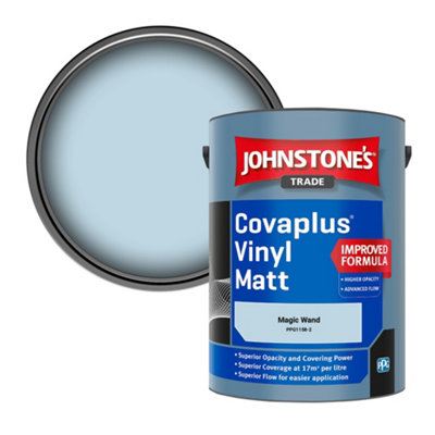 Johnstone's Trade Covaplus Vinyl Matt Walls & Ceilings Emulsion Paint Magic Wand (Ppg1158-2) 5L from B&Q