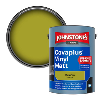 Johnstone's Trade Covaplus Vinyl Matt Walls & Ceilings Emulsion Paint Mango Tree (Ppg17-26) 5L from B&Q