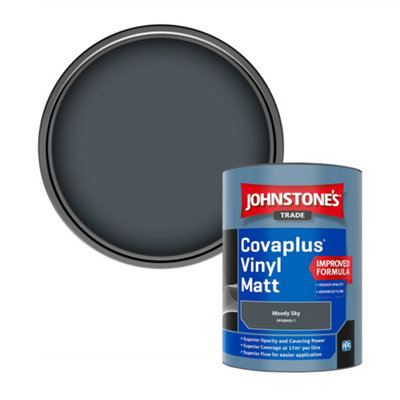 Johnstone's Trade Covaplus Vinyl Matt Walls & Ceilings Emulsion Paint Moody Sky (Ppg0993-7) 1L from B&Q