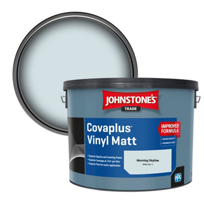 Johnstone's Trade Covaplus Vinyl Matt Walls & Ceilings Emulsion Paint Morning Skyline (Ppg1161-1) 10L from B&Q