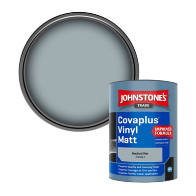Johnstone's Trade Covaplus Vinyl Matt Walls & Ceilings Emulsion Paint Nautical Star (Ppg1036-3) 1L from B&Q