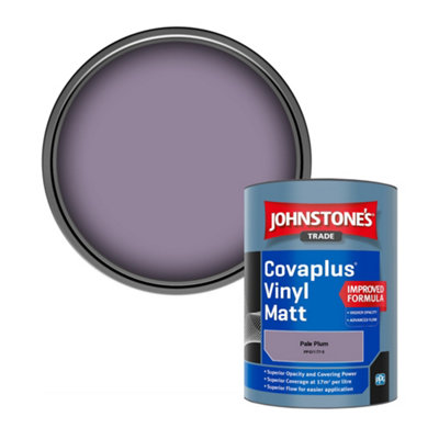 Johnstone's Trade Covaplus Vinyl Matt Walls & Ceilings Emulsion Paint Pale Plum (Ppg1177-5) 1L from B&Q