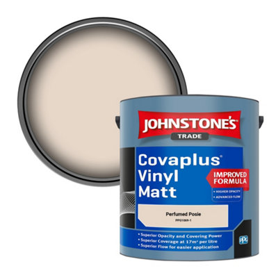 Johnstone's Trade Covaplus Vinyl Matt Walls & Ceilings Emulsion Paint Perfumed Posie (Ppg1069-1) 2.5L from B&Q
