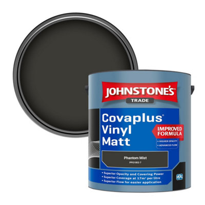 Johnstone's Trade Covaplus Vinyl Matt Walls & Ceilings Emulsion Paint Phantom Mist (Ppg1002-7) 2.5L from B&Q