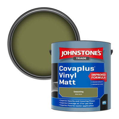 Johnstone's Trade Covaplus Vinyl Matt Walls & Ceilings Emulsion Paint Seasoning (Ppg1122-6) 2.5L from B&Q