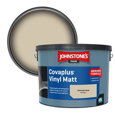 Johnstone's Trade Covaplus Vinyl Matt Walls & Ceilings Emulsion Paint Seriously Sand (Ppg1085-3) 10L from B&Q