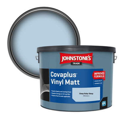 Johnstone's Trade Covaplus Vinyl Matt Walls & Ceilings Emulsion Paint Sleep Baby Sleep (Ppg1161-2) 10L from B&Q