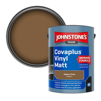 Johnstone's Trade Covaplus Vinyl Matt Walls & Ceilings Emulsion Paint Slippery Stone (Ppg1080-7) 5L from B&Q