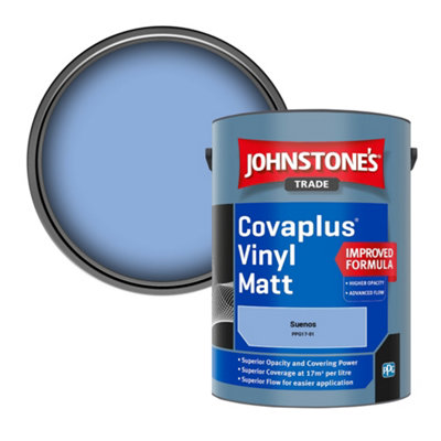 Johnstone's Trade Covaplus Vinyl Matt Walls & Ceilings Emulsion Paint Suenos (Ppg17-01) 5L from B&Q