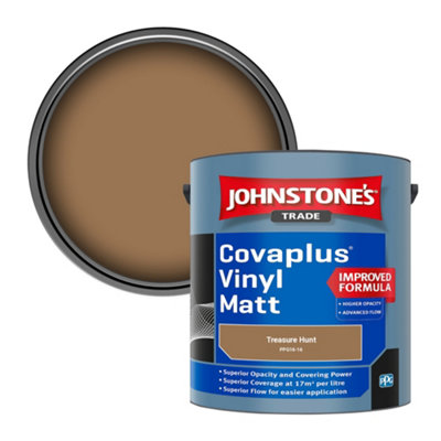 Johnstone's Trade Covaplus Vinyl Matt Walls & Ceilings Emulsion Paint Treasure Hunt (Ppg16-16) 2.5L from B&Q