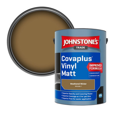 B&Q -  Covaplus Vinyl Matt Walls & Ceilings Emulsion Paint Weathered Wicker (Ppg1092-7) 5L