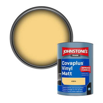 Johnstone's Trade Covaplus Vinyl Matt Walls & Ceilings Emulsion Paint (Ntb74) 1L from B&Q