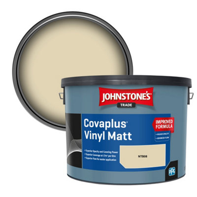 Johnstone's Trade Covaplus Vinyl Matt Walls & Ceilings Emulsion Paint (Ntb08) 10L from B&Q