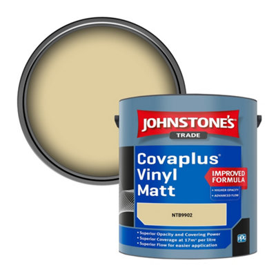 Johnstone's Trade Covaplus Vinyl Matt Walls & Ceilings Emulsion Paint (Ntb9902) 2.5L from B&Q