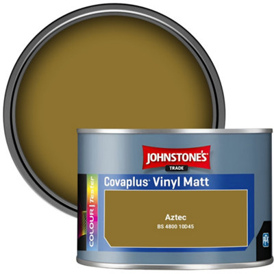 Johnstone's Trade Covaplus Vinyl Matt Walls & Ceilings Emulsion Paint Aztec (10D45) 350Ml Tester Pot from B&Q