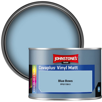 Johnstone's Trade Covaplus Vinyl Matt Walls & Ceilings Emulsion Paint Blue Bows (Ppg1158-3) 350Ml Tester Pot from B&Q