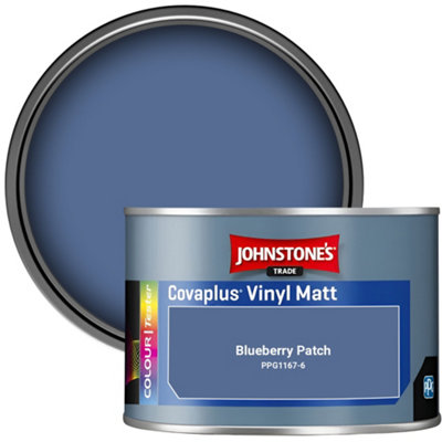 Johnstone's Trade Covaplus Vinyl Matt Walls & Ceilings Emulsion Paint Blueberry Patch (Ppg1167-6) 350Ml Tester Pot from B&Q