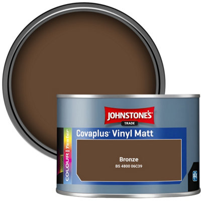 Johnstone's Trade Covaplus Vinyl Matt Walls & Ceilings Emulsion Paint Bronze (06C39) 350Ml Tester Pot from B&Q