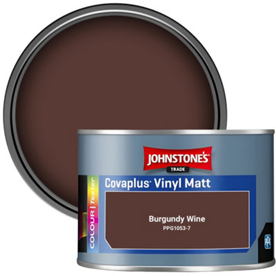 B&Q -  Covaplus Vinyl Matt Walls & Ceilings Emulsion Paint Burgundy Wine (Ppg1053-7) 350Ml Tester Pot