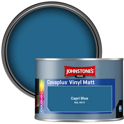 Johnstone's Trade Covaplus Vinyl Matt Walls & Ceilings Emulsion Paint Capri Blue (Ral 5019) 350Ml Tester Pot from B&Q