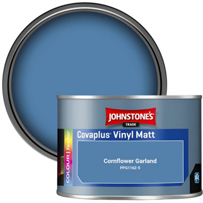 B&Q -  Covaplus Vinyl Matt Walls & Ceilings Emulsion Paint Cornflower Garland (Ppg1162-5) 350Ml Tester Pot