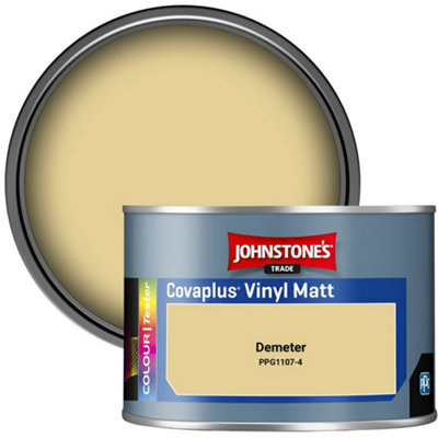 Johnstone's Trade Covaplus Vinyl Matt Walls & Ceilings Emulsion Paint Demeter (Ppg1107-4) 350Ml Tester Pot from B&Q