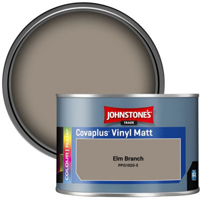 B&Q -  Covaplus Vinyl Matt Walls & Ceilings Emulsion Paint Elm Branch (Ppg1020-5) 350Ml Tester Pot