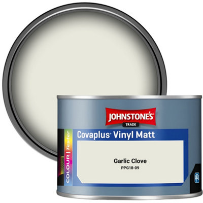 Johnstone's Trade Covaplus Vinyl Matt Walls & Ceilings Emulsion Paint Garlic Clove (Ppg18-09) 350Ml Tester Pot from B&Q