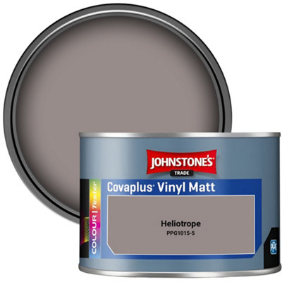 Johnstone's Trade Covaplus Vinyl Matt Walls & Ceilings Emulsion Paint Heliotrope (Ppg1015-5) 350Ml Tester Pot from B&Q