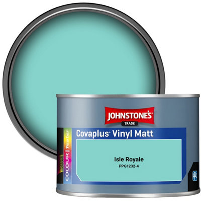 B&Q -  Covaplus Vinyl Matt Walls & Ceilings Emulsion Paint Isle Royale (Ppg1232-4) 350Ml Tester Pot
