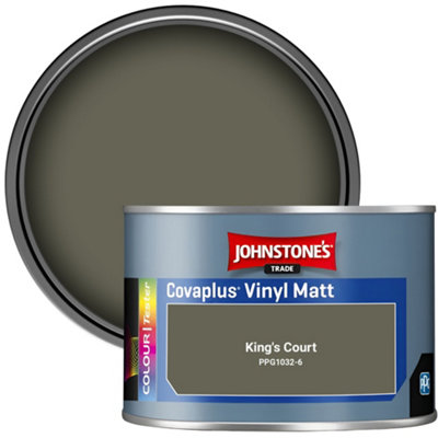 Johnstone's Trade Covaplus Vinyl Matt Walls & Ceilings Emulsion Paint King's Court (Ppg1032-6) 350Ml Tester Pot from B&Q