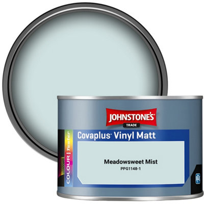 Johnstone's Trade Covaplus Vinyl Matt Walls & Ceilings Emulsion Paint Meadowsweet Mist (Ppg1148-1) 350Ml Tester Pot from B&Q