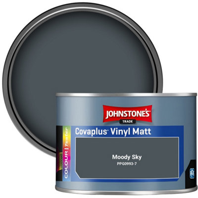 Johnstone's Trade Covaplus Vinyl Matt Walls & Ceilings Emulsion Paint Moody Sky (Ppg0993-7) 350Ml Tester Pot from B&Q