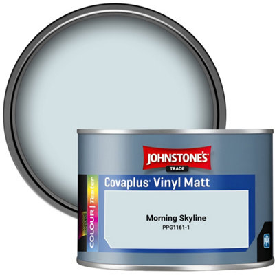 Johnstone's Trade Covaplus Vinyl Matt Walls & Ceilings Emulsion Paint Morning Skyline (Ppg1161-1) 350Ml Tester Pot from B&Q