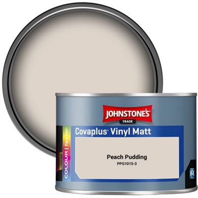 Johnstone's Trade Covaplus Vinyl Matt Walls & Ceilings Emulsion Paint Peach Pudding (Ppg1015-3) 350Ml Tester Pot from B&Q