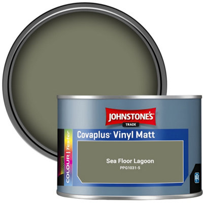 Johnstone's Trade Covaplus Vinyl Matt Walls & Ceilings Emulsion Paint Sea Floor Lagoon (Ppg1031-5) 350Ml Tester Pot from B&Q