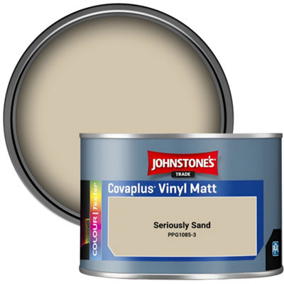 Johnstone's Trade Covaplus Vinyl Matt Walls & Ceilings Emulsion Paint Seriously Sand (Ppg1085-3) 350Ml Tester Pot from B&Q