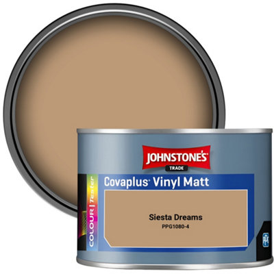 Johnstone's Trade Covaplus Vinyl Matt Walls & Ceilings Emulsion Paint Siesta Dreams (Ppg1080-4) 350Ml Tester Pot from B&Q
