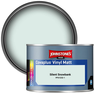 B&Q -  Covaplus Vinyl Matt Walls & Ceilings Emulsion Paint Silent Snowbank (Ppg1232-1) 350Ml Tester Pot