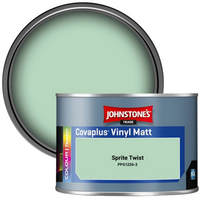 Johnstone's Trade Covaplus Vinyl Matt Walls & Ceilings Emulsion Paint Sprite Twist (Ppg1226-3) 350Ml Tester Pot from B&Q