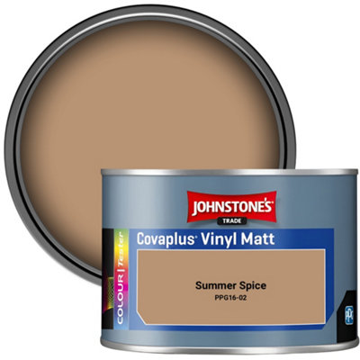 Johnstone's Trade Covaplus Vinyl Matt Walls & Ceilings Emulsion Paint Summer Spice (Ppg16-02) 350Ml Tester Pot from B&Q