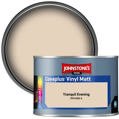 Johnstone's Trade Covaplus Vinyl Matt Walls & Ceilings Emulsion Paint Tranquil Evening (Ppg1083-3) 350Ml Tester Pot from B&Q