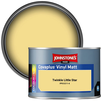 Johnstone's Trade Covaplus Vinyl Matt Walls & Ceilings Emulsion Paint Twinkle Little Star (Ppg1211-4) 350Ml Tester Pot from B&Q