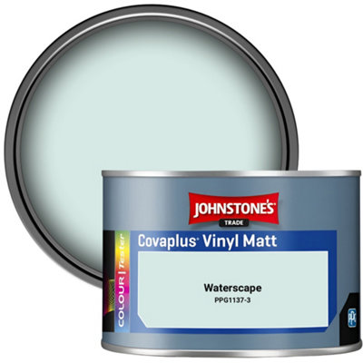 Johnstone's Trade Covaplus Vinyl Matt Walls & Ceilings Emulsion Paint Waterscape (Ppg1137-3) 350Ml Tester Pot from B&Q