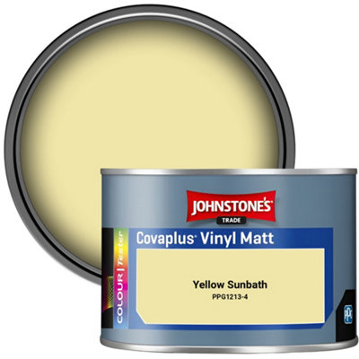 B&Q -  Covaplus Vinyl Matt Walls & Ceilings Emulsion Paint Yellow Sunbath (Ppg1213-4) 350Ml Tester Pot