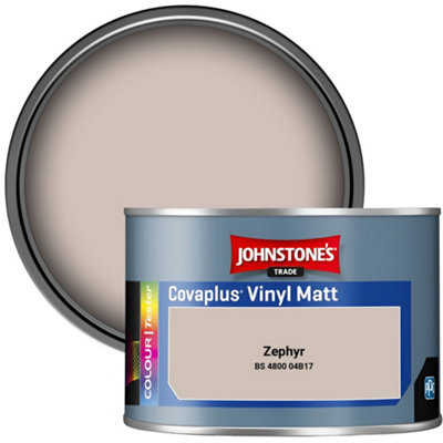 Johnstone's Trade Covaplus Vinyl Matt Walls & Ceilings Emulsion Paint Zephyr (04B17) 350Ml Tester Pot from B&Q