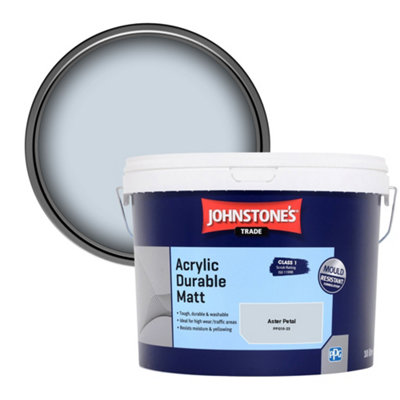 Johnstone's Trade Acrylic Durable Matt Walls & Ceilings Emulsion Paint Aster Petal (Ppg10-23) 10L from B&Q