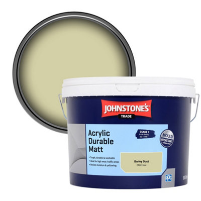 Johnstone's Trade Acrylic Durable Matt Walls & Ceilings Emulsion Paint Barley Dust (Ppg1116-4) 10L from B&Q