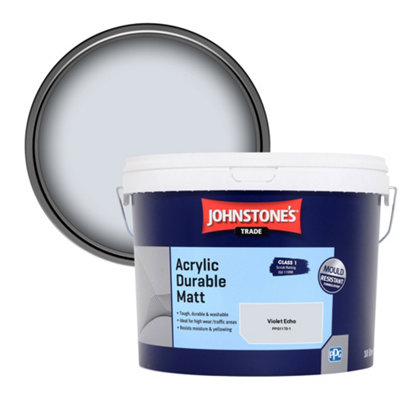 B&Q -  Acrylic Durable Matt Walls & Ceilings Emulsion Paint Violet Echo (Ppg1173-1) 10L